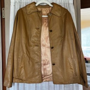 Vintage Leather Jacket by Saks Fifth Avenue, size 8